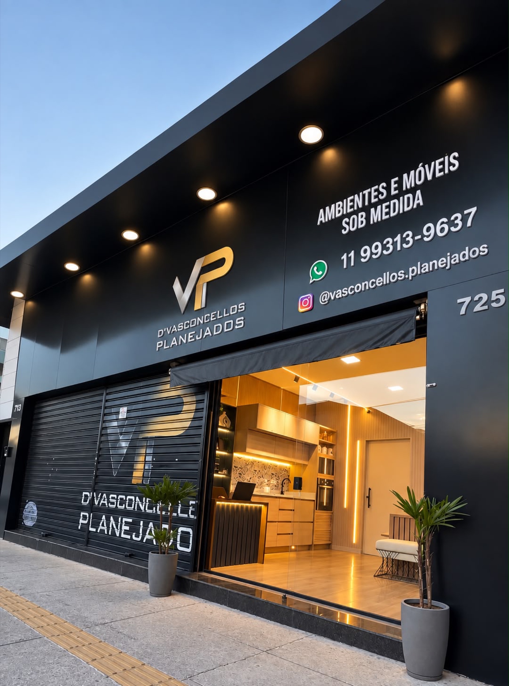 Fachada da D'Vasconcellos Planejados
